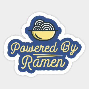 Powered By Ramen Noodles Sticker